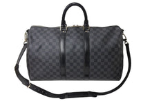 Load image into Gallery viewer, LOUIS VUITTON ルイヴィトン キーポル バンドリエール45 ボストンバッグ ダミエグラフィット N41418 美品 中古 66286