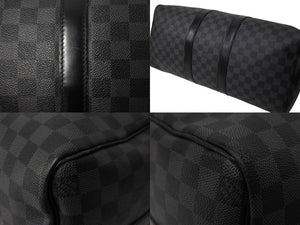 LOUIS VUITTON ルイヴィトン キーポル バンドリエール45 ボストンバッグ ダミエグラフィット N41418 美品 中古 66286