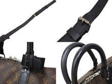Load image into Gallery viewer, LOUIS VUITTON ルイヴィトン キーポル バンドリエール45 ボストンバッグ M56711 モノグラムマカサー ブラウン 美品 中古 66288