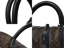 Load image into Gallery viewer, LOUIS VUITTON ルイヴィトン キーポル バンドリエール45 ボストンバッグ M56711 モノグラムマカサー ブラウン 美品 中古 66288