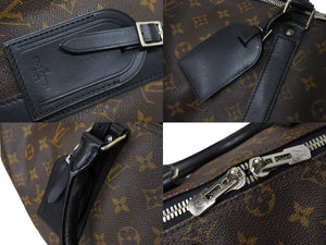 LOUIS VUITTON ルイヴィトン キーポル バンドリエール45 ボストンバッグ M56711 モノグラムマカサー ブラウン 美品 中古 66288