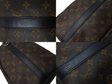 Load image into Gallery viewer, LOUIS VUITTON ルイヴィトン キーポル バンドリエール45 ボストンバッグ M56711 モノグラムマカサー ブラウン 美品 中古 66288