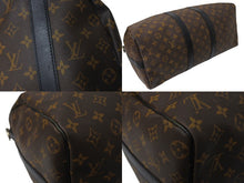 Load image into Gallery viewer, LOUIS VUITTON ルイヴィトン キーポル バンドリエール45 ボストンバッグ M56711 モノグラムマカサー ブラウン 美品 中古 66288