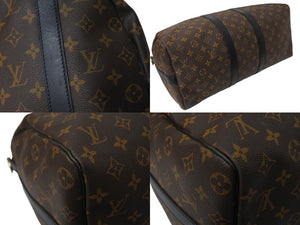 LOUIS VUITTON ルイヴィトン キーポル バンドリエール45 ボストンバッグ M56711 モノグラムマカサー ブラウン 美品 中古 66288