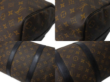 Load image into Gallery viewer, LOUIS VUITTON ルイヴィトン キーポル バンドリエール45 ボストンバッグ M56711 モノグラムマカサー ブラウン 美品 中古 66288