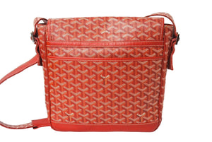 極美品 GOYARD GRAND BLEU MM ゴヤール グランブルーMM ショルダーバッグ レッド 中古 66289