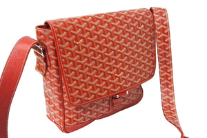 極美品 GOYARD GRAND BLEU MM ゴヤール グランブルーMM ショルダーバッグ レッド 中古 66289