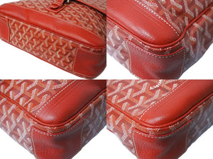 極美品 GOYARD GRAND BLEU MM ゴヤール グランブルーMM ショルダーバッグ レッド 中古 66289
