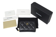 Load image into Gallery viewer, 極美品 CHANEL シャネル マトラッセ コインケース AP0216 キャビアスキン ブラック ゴールド金具 中古 66291
