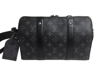 Load image into Gallery viewer, 新品同様 LOUIS VUITTON ルイヴィトン シティ キーポル ショルダーバッグ M45936 モノグラム エクリプス キャンバス 中古 66293