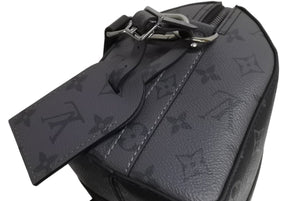 新品同様 LOUIS VUITTON ルイヴィトン シティ キーポル ショルダーバッグ M45936 モノグラム エクリプス キャンバス 中古 66293