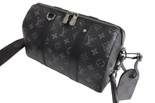Load image into Gallery viewer, 新品同様 LOUIS VUITTON ルイヴィトン シティ キーポル ショルダーバッグ M45936 モノグラム エクリプス キャンバス 中古 66293