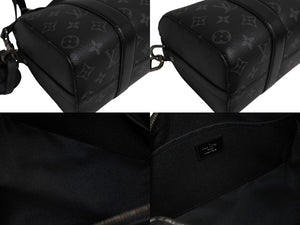 新品同様 LOUIS VUITTON ルイヴィトン シティ キーポル ショルダーバッグ M45936 モノグラム エクリプス キャンバス 中古 66293