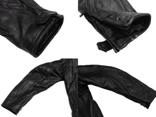 Load image into Gallery viewer, 極美品 BALENCIAGA バレンシアガ ロゴバイカージャケット ライダース 20AW 594594 レザー ブラック ホワイト サイズ48 中古 66307