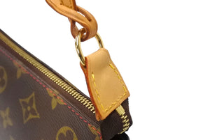 極美品 LOUIS VUITTON ルイヴィトン 村上隆 モノグラム チェリー ポシェット アクセソワール アクセポ ブラウン ロゴ M95008 中古 66314