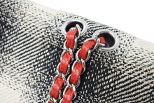 Load image into Gallery viewer, CHANEL シャネル シングルフラップ Wチェーンショルダーバッグ 18番台 ココマーク カーフスキン キャンバス ツイード 美品 中古 66318