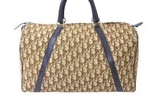 Load image into Gallery viewer, Christian Dior クリスチャンディオール ボストンバッグ 40cm トロッター柄 ブラウン ベージュ キャンバス レザー 良品 中古 66319