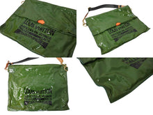 画像をギャラリービューアに読み込む, LOUIS VUITTON ルイヴィトン ブサス ショルダーバッグ M93187 エナメル レザー グリーン オレンジ ゴールド 良品 中古 66320