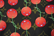 画像をギャラリービューアに読み込む, 新品同様 LOUIS VUITTON ルイヴィトン スカーフ 村上 隆 モノグラムチェリー M71962 シルク ブラウン レッド 中古 66330