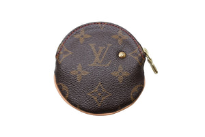 極美品 LOUIS VUITTON ルイヴィトン ポルトモネ ロン コインケース M95043 モノグラムチェリー 村上隆 ゴールド金具 中古 66331