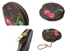 Load image into Gallery viewer, 極美品 LOUIS VUITTON ルイヴィトン ポルトモネ ロン コインケース M95043 モノグラムチェリー 村上隆 ゴールド金具 中古 66331