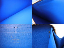 Load image into Gallery viewer, LOUIS VUITTON ルイヴィトン ジッピーウォレット 長財布 M60448 草間彌生 モノグラム パンプキンドット ブルー ブラウン 美品 中古 66332