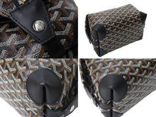 画像をギャラリービューアに読み込む, 新品同様 GOYARD ゴヤール BOEING25 ボーイング25 ポーチ クラッチバッグ セカンドバッグ PVC ブラック 中古 66337