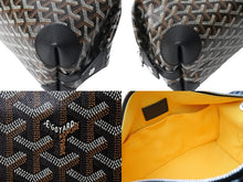 画像をギャラリービューアに読み込む, 新品同様 GOYARD ゴヤール BOEING25 ボーイング25 ポーチ クラッチバッグ セカンドバッグ PVC ブラック 中古 66337