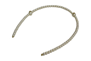 CHANEL シャネル ココマーク フェイクパールカチューシャ ヘアアクセサリー ホワイト ゴールド 美品 中古 66342