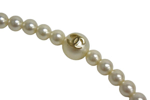CHANEL シャネル ココマーク フェイクパールカチューシャ ヘアアクセサリー ホワイト ゴールド 美品 中古 66342