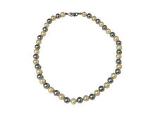 画像をギャラリービューアに読み込む, 極美品 Christian Dior クリスチャンディオール チョーカー パールネックレス 7.7mm GP パール グレー ベージュ 中古 66343