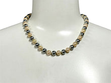 画像をギャラリービューアに読み込む, 極美品 Christian Dior クリスチャンディオール チョーカー パールネックレス 7.7mm GP パール グレー ベージュ 中古 66343