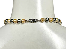 画像をギャラリービューアに読み込む, 極美品 Christian Dior クリスチャンディオール チョーカー パールネックレス 7.7mm GP パール グレー ベージュ 中古 66343