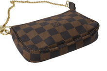 画像をギャラリービューアに読み込む, 極美品 LOUIS VUITTON ルイヴィトン ミニ ポシェット アクセソワール ポーチ N58009 ダミエキャンバス ゴールド金具 中古 66345