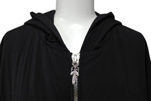 Load image into Gallery viewer, CHROME HEARTS クロムハーツ ライトダウンジャケット サイズXL ブラック ナイロン クロスパッチ9枚 シルバー925 美品 中古 66351