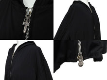 Load image into Gallery viewer, CHROME HEARTS クロムハーツ ライトダウンジャケット サイズXL ブラック ナイロン クロスパッチ9枚 シルバー925 美品 中古 66351