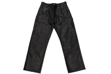 画像をギャラリービューアに読み込む, 未使用 CHROME HEARTS クロムハーツ 24年完売 カーペンター ダブルニー レザーパンツ ブラック SV925 サイズ34 中古 66352 