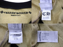 Load image into Gallery viewer, 新品同様 ChromeHearts クロムハーツ MattyBoy マッティボーイ Caution Crewneck スウェット カモ ブラウン サイズXL 中古 66356
