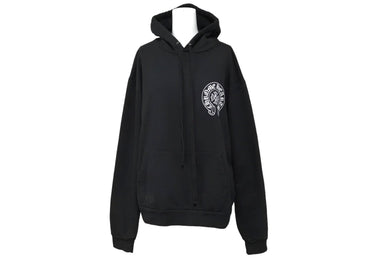 CHROME HEARTS クロムハーツ パーカー プルオーバー ホースシュープリント ホワイト ブラック サイズXS 美品 中古 66357