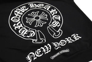 CHROME HEARTS クロムハーツ パーカー プルオーバー ホースシュープリント ホワイト ブラック サイズXS 美品 中古 66357