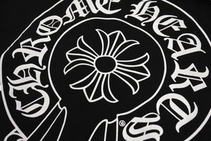 CHROME HEARTS クロムハーツ パーカー プルオーバー ホースシュープリント ホワイト ブラック サイズXS 美品 中古 66357