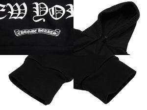 CHROME HEARTS クロムハーツ パーカー プルオーバー ホースシュープリント ホワイト ブラック サイズXS 美品 中古 66357