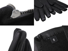 Load image into Gallery viewer, 極美品 CHROME HEARTS クロムハーツ DGR ZIP GROVE ダガージップ レザー グローブ 手袋 ブラック シルバー金具 サイズ8 中古 66360
