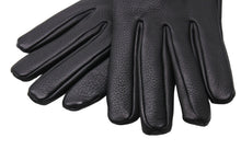 Load image into Gallery viewer, 極美品 CHROME HEARTS クロムハーツ DGR ZIP GROVE ダガージップ レザー グローブ 手袋 ブラック シルバー金具 サイズ8 中古 66360