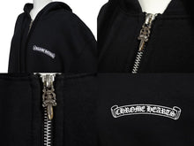 Load image into Gallery viewer, CHROME HEARTS クロムハーツ ジップパーカー トップス フーディ サイズXXL シルバー金具 ブラック 美品 中古 66361