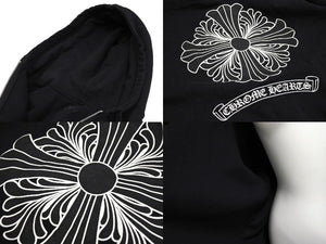 CHROME HEARTS クロムハーツ ジップパーカー トップス フーディ サイズXXL シルバー金具 ブラック 美品 中古 66361