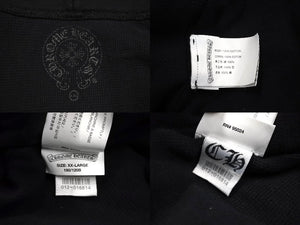 CHROME HEARTS クロムハーツ ジップパーカー トップス フーディ サイズXXL シルバー金具 ブラック 美品 中古 66361