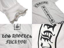 Load image into Gallery viewer, CHROME HEARTS クロムハーツ FUCK YOU ロング Tシャツ トップス 長袖 サイズS ホワイト ブラック 良品 中古 66365