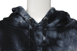 極美品 ChromeHearts クロムハーツ タイダイ柄ホースシュープリントプルオーバーパーカー ブラック サイズL 中古 66371