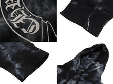 Load image into Gallery viewer, 極美品 ChromeHearts クロムハーツ タイダイ柄ホースシュープリントプルオーバーパーカー ブラック サイズL 中古 66371